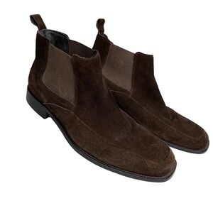 Aston Grey Conrad Boot 76341 Espresso Brown Suede Chukka Ankle Men's Size 12